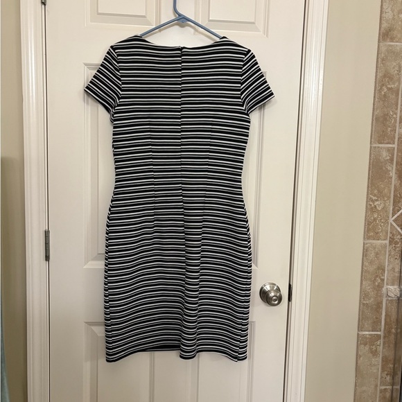 Alyx Black and White Sheath Midi Dress - Picture 2 of 3